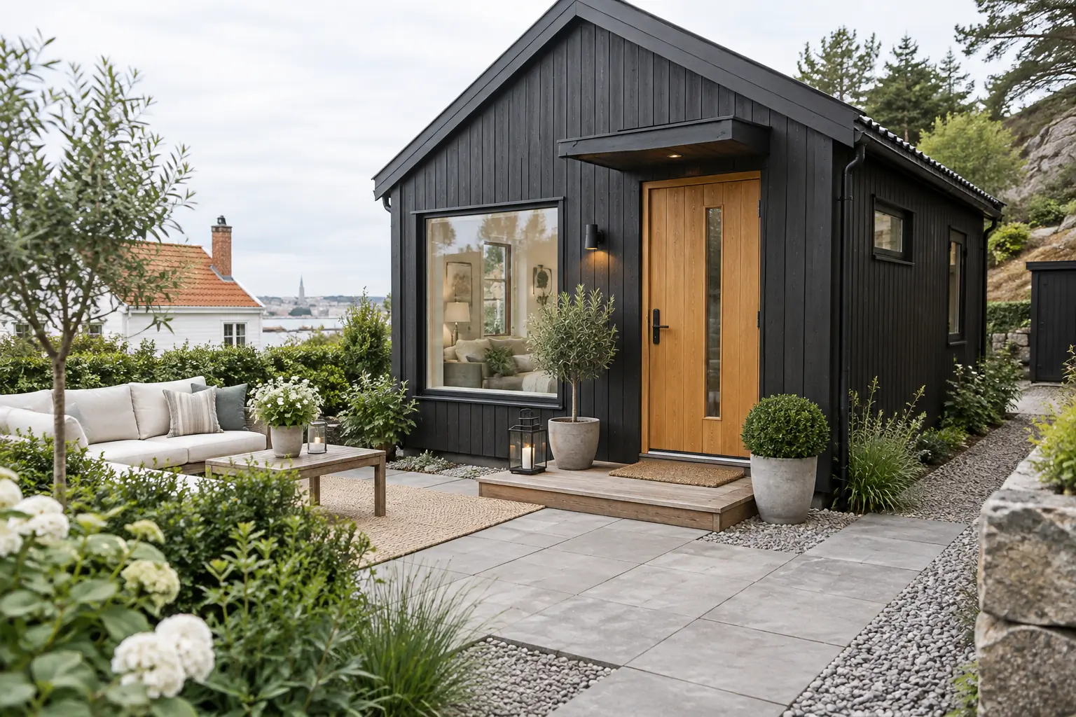 Modernt gästhus för korttidsuthyrning