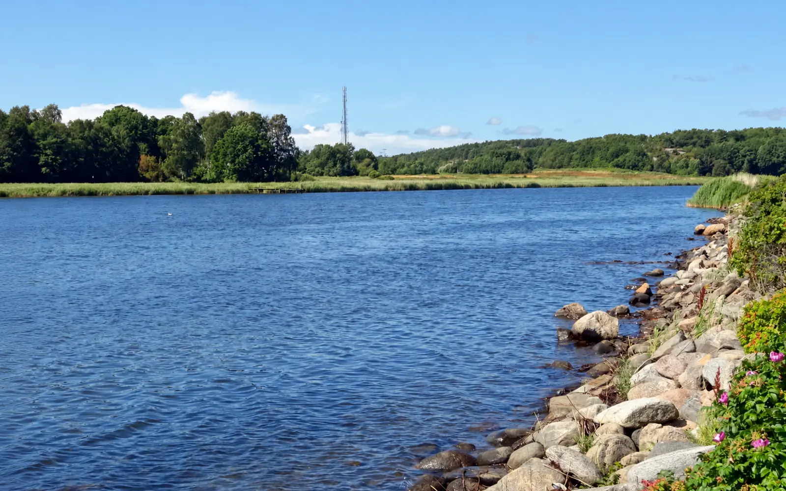 Utsikt över Askimsviken och kusten i södra Göteborg
