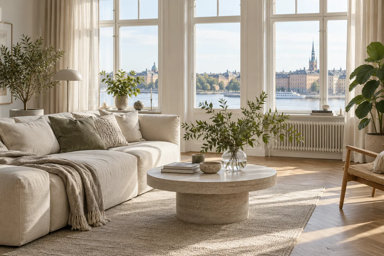 Illustration av ett välordnat hem